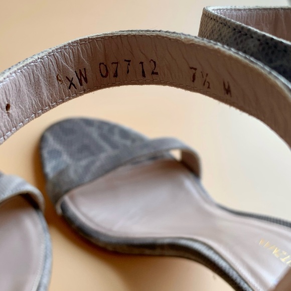 Stuart Weitzman NEARLYNUDE Block Sandal size 7.5 - Picture 4 of 9